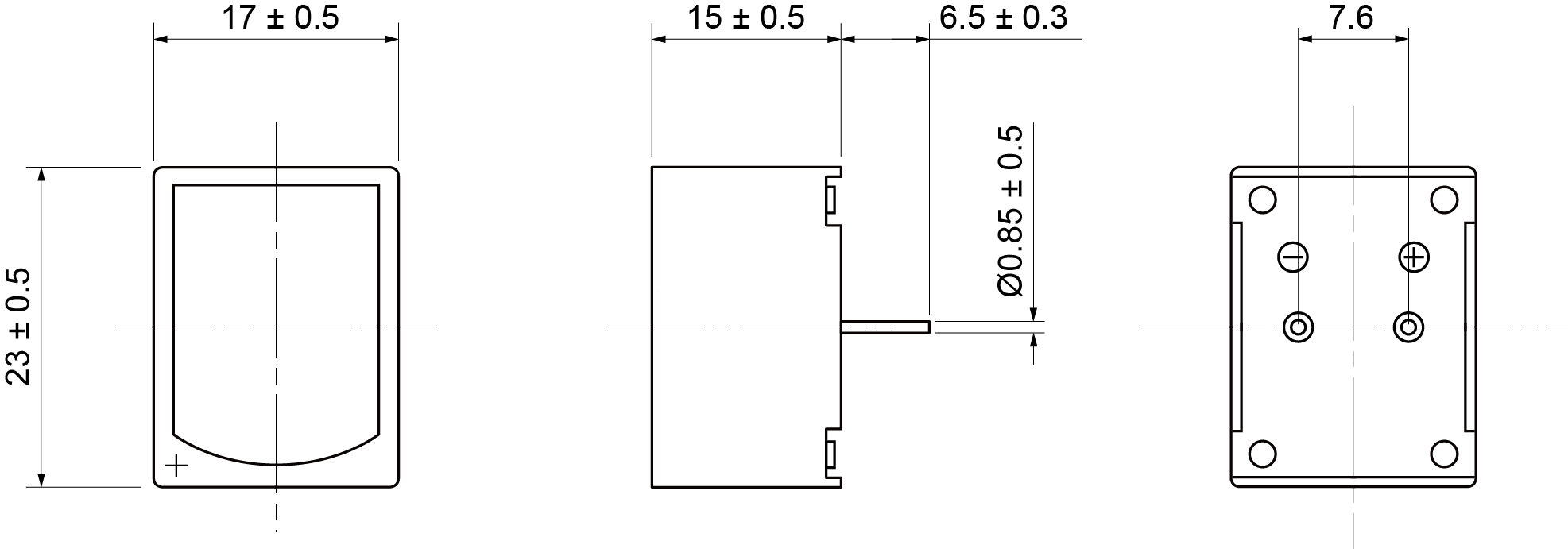 MEB2317C-B1P2 Mechanical Drawing